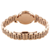 Buy Shop Emporio Armani Gianni T-Bar Mother of Pearl Dial Rose Gold Steel Strap Watch For Women - AR11316 USA Online