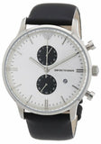 Buy Shop Emporio Armani Gianni White Dial Black Leather Strap Watch For Men - AR0385 USA Online