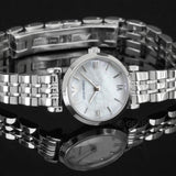 Buy Shop Emporio Armani Gianni White Dial Silver Steel Strap Watch For Women - AR1763 USA Online