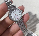 Buy Shop Emporio Armani Gianni White Dial Silver Steel Strap Watch For Women - AR1763 USA Online