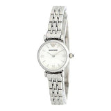 Buy Shop Emporio Armani Gianni White Dial Silver Steel Strap Watch For Women - AR1763 USA Online