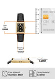 Buy Shop Emporio Armani Gino Black Dial Black Leather Strap Watch for Men - AR11666 USA Online