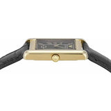 Buy Shop Emporio Armani Gino Black Dial Black Leather Strap Watch for Men - AR11666 USA Online