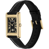 Buy Shop Emporio Armani Gino Black Dial Black Leather Strap Watch for Men - AR11666 USA Online