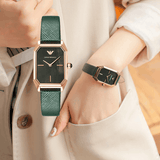 Buy Shop Emporio Armani Gioia Analog Black Mother of Pearl Dial Green Leather Strap Watch For Women - AR11149 USA Online