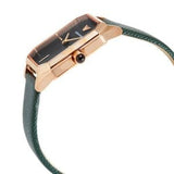 Buy Shop Emporio Armani Gioia Analog Black Mother of Pearl Dial Green Leather Strap Watch For Women - AR11149 USA Online