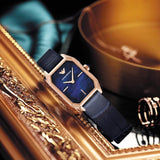 Buy Shop Emporio Armani Gioia Quartz Mother of Pearl Blue Dial Blue Leather Strap Watch For Women - AR11426 USA Online