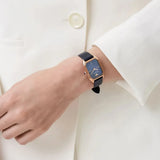 Buy Shop Emporio Armani Gioia Quartz Mother of Pearl Blue Dial Blue Leather Strap Watch For Women - AR11426 USA Online