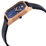 Buy Shop Emporio Armani Gioia Quartz Mother of Pearl Blue Dial Blue Leather Strap Watch For Women - AR11426 USA Online