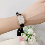 Buy Shop Emporio Armani Gioia Quartz Mother of Pearl Dial Black Leather Strap Watch For Women - AR11390 USA Online