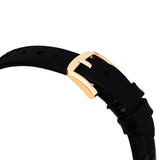 Buy Shop Emporio Armani Gioia Quartz Mother of Pearl Dial Black Leather Strap Watch For Women - AR11390 USA Online
