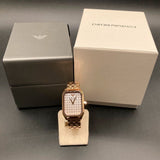 Buy Shop Emporio Armani Gioia Quartz Mother of Pearl Dial Rose Gold Steel Strap Watch For Women - AR11389 USA Online