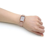 Buy Shop Emporio Armani Gioia Quartz Mother of Pearl Dial Rose Gold Steel Strap Watch For Women - AR11389 USA Online