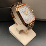 Buy Shop Emporio Armani Gioia Quartz Mother of Pearl Dial Rose Gold Steel Strap Watch For Women - AR11389 USA Online