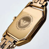 Buy Shop Emporio Armani Gioia Quartz Mother of Pearl Dial Rose Gold Steel Strap Watch For Women - AR11389 USA Online