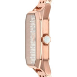 Buy Shop Emporio Armani Gioia Quartz Mother of Pearl Dial Rose Gold Steel Strap Watch For Women - AR11389 USA Online