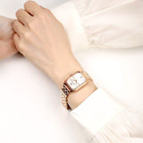 Buy Shop Emporio Armani Giola White Mother of Pearl Dial Rose Gold Steel Strap Watch For Women - AR11147 USA Online