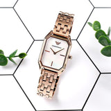 Buy Shop Emporio Armani Giola White Mother of Pearl Dial Rose Gold Steel Strap Watch For Women - AR11147 USA Online