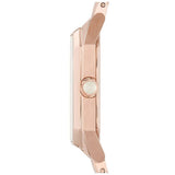 Buy Shop Emporio Armani Giola White Mother of Pearl Dial Rose Gold Steel Strap Watch For Women - AR11147 USA Online