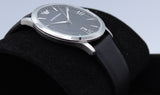 Buy Shop Emporio Armani Giovanni Analog Black Dial Black Leather Strap Watch For Men - AR11210 USA Online