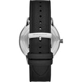 Buy Shop Emporio Armani Giovanni Analog Black Dial Black Leather Strap Watch For Men - AR11210 USA Online