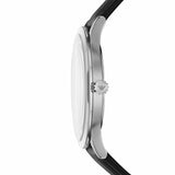 Buy Shop Emporio Armani Giovanni Analog Black Dial Black Leather Strap Watch For Men - AR11210 USA Online