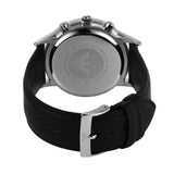 Buy Shop Emporio Armani Giovanni Chronograph Black Dial Black Leather Strap Watch For Men - AR11431 USA Online