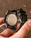 Buy Shop Emporio Armani Giovanni Chronograph Black Dial Black Rubber Strap Watch For Men - AR11028 USA Online