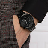 Buy Shop Emporio Armani Giovanni Chronograph Black Dial Black Steel Strap Watch For Men - AR11349 USA Online