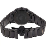 Buy Shop Emporio Armani Giovanni Chronograph Black Dial Black Steel Strap Watch For Men - AR11349 USA Online