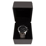 Buy Shop Emporio Armani Giovanni Chronograph Black Dial Silver Steel Strap Watch For Men - AR11208 USA Online