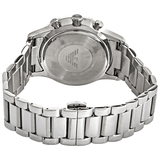 Buy Shop Emporio Armani Giovanni Chronograph Black Dial Silver Steel Strap Watch For Men - AR11208 USA Online