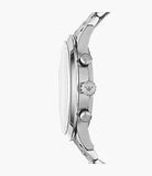 Buy Shop Emporio Armani Giovanni Chronograph Black Dial Silver Steel Strap Watch For Men - AR11208 USA Online