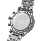 Buy Shop Emporio Armani Giovanni Chronograph Blue Dial Grey Steel Strap Watch For Men - AR11348 USA Online