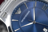 Buy Shop Emporio Armani Giovanni Quartz Blue Dial Silver Steel Strap Watch For Men - AR11227 USA Online
