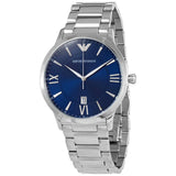 Buy Shop Emporio Armani Giovanni Quartz Blue Dial Silver Steel Strap Watch For Men - AR11227 USA Online