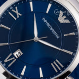 Buy Shop Emporio Armani Giovanni Quartz Blue Dial Silver Steel Strap Watch For Men - AR11227 USA Online