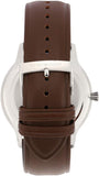 Buy Shop Emporio Armani Giovanni Quartz White Dial Brown Leather Strap Watch For Men - AR11211 USA Online