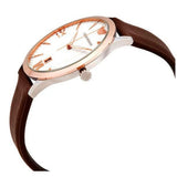 Buy Shop Emporio Armani Giovanni Quartz White Dial Brown Leather Strap Watch For Men - AR11211 USA Online
