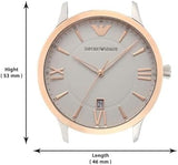 Buy Shop Emporio Armani Giovanni Quartz White Dial Brown Leather Strap Watch For Men - AR11211 USA Online