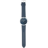 Buy Shop Emporio Armani Giovanni T Bar Chronograph Quartz Blue Dial Blue Leather Strap Watch For Men - AR11226 USA Online
