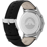 Buy Shop Emporio Armani Classic Chronograph Silver Dial Black Leather Strap Watch For Men - AR2432 USA Online
