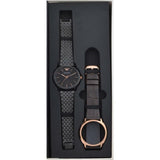 Buy Shop Emporio Armani Interchangeable Black Dial Black Steel Strap Watch For Men - AR80021 USA Online