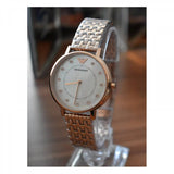 Buy Shop Emporio Armani Kappa Analog Mother of Pearl Dial Rose Gold Steel Strap Watch For Women - AR11006 USA Online