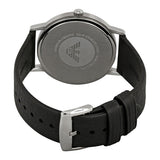 Buy Shop Emporio Armani Kappa Analog Quartz Black Dial Black Leather Strap Watch For Men - AR11013 USA Online
