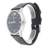 Buy Shop Emporio Armani Kappa Analog Quartz Black Dial Black Leather Strap Watch For Men - AR11013 USA Online