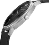 Buy Shop Emporio Armani Kappa Analog Quartz Black Dial Black Leather Strap Watch For Men - AR11013 USA Online