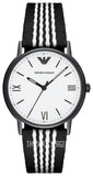 Buy Shop Emporio Armani Kappa Analog White Dial Two Tone Nylon Strap Watch For Men - AR80004 USA Online