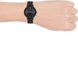 Buy Shop Emporio Armani Kappa Black Dial Black Mesh Strap Watch for Women - AR11252 USA Online