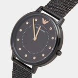 Buy Shop Emporio Armani Kappa Black Dial Black Mesh Strap Watch for Women - AR11252 USA Online